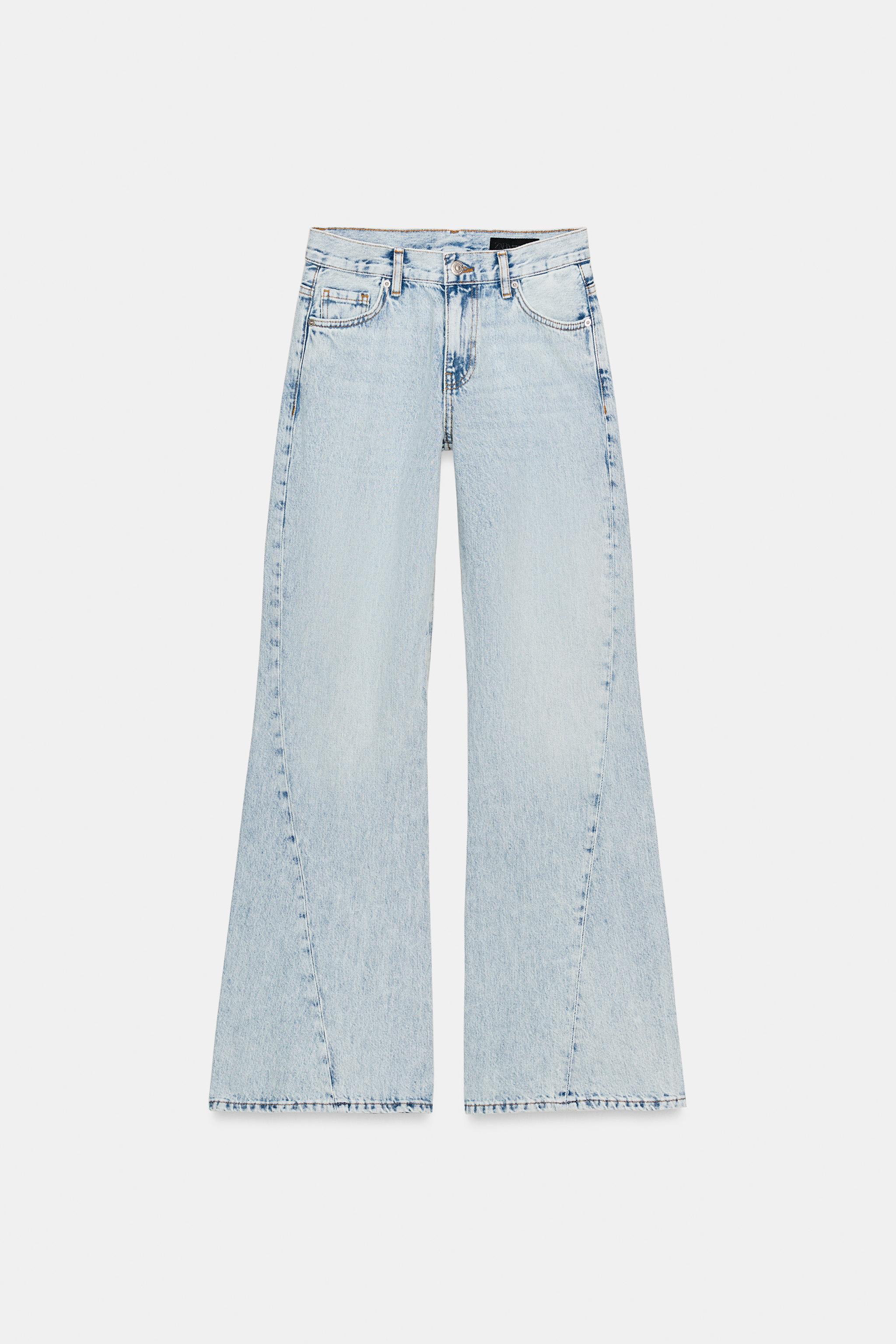 ZW COLLECTION RELAXED FLARE LOW-RISE JEANS